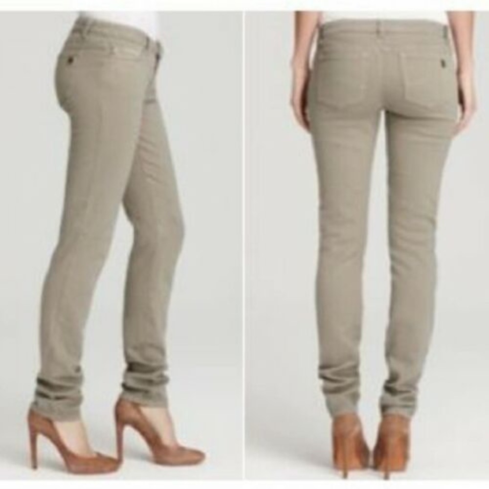 NEW Michael Kors Stretch Safari Green Skinny Jean 4